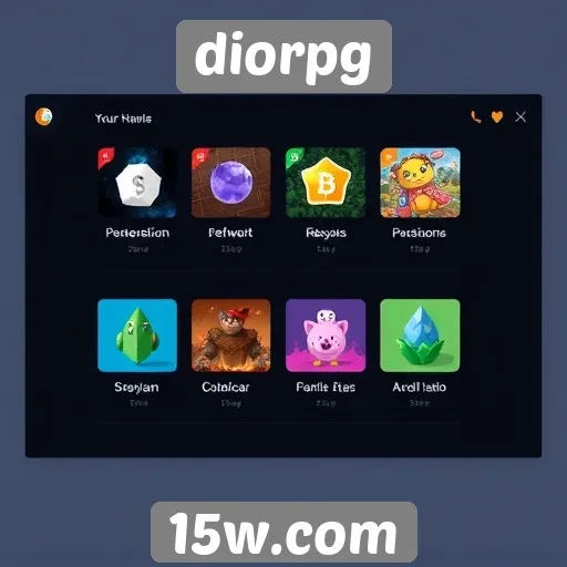 Novas funcionalidades do site diorpg em destaque