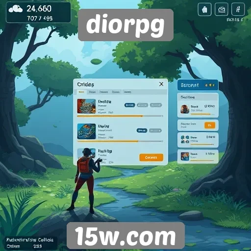 Exploração da interface do usuário no diorpg